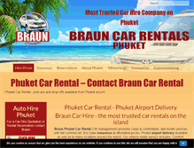 Tablet Screenshot of braun-rentacar.com